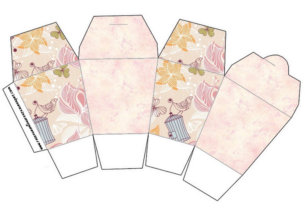 Распечатка коробки для подарка