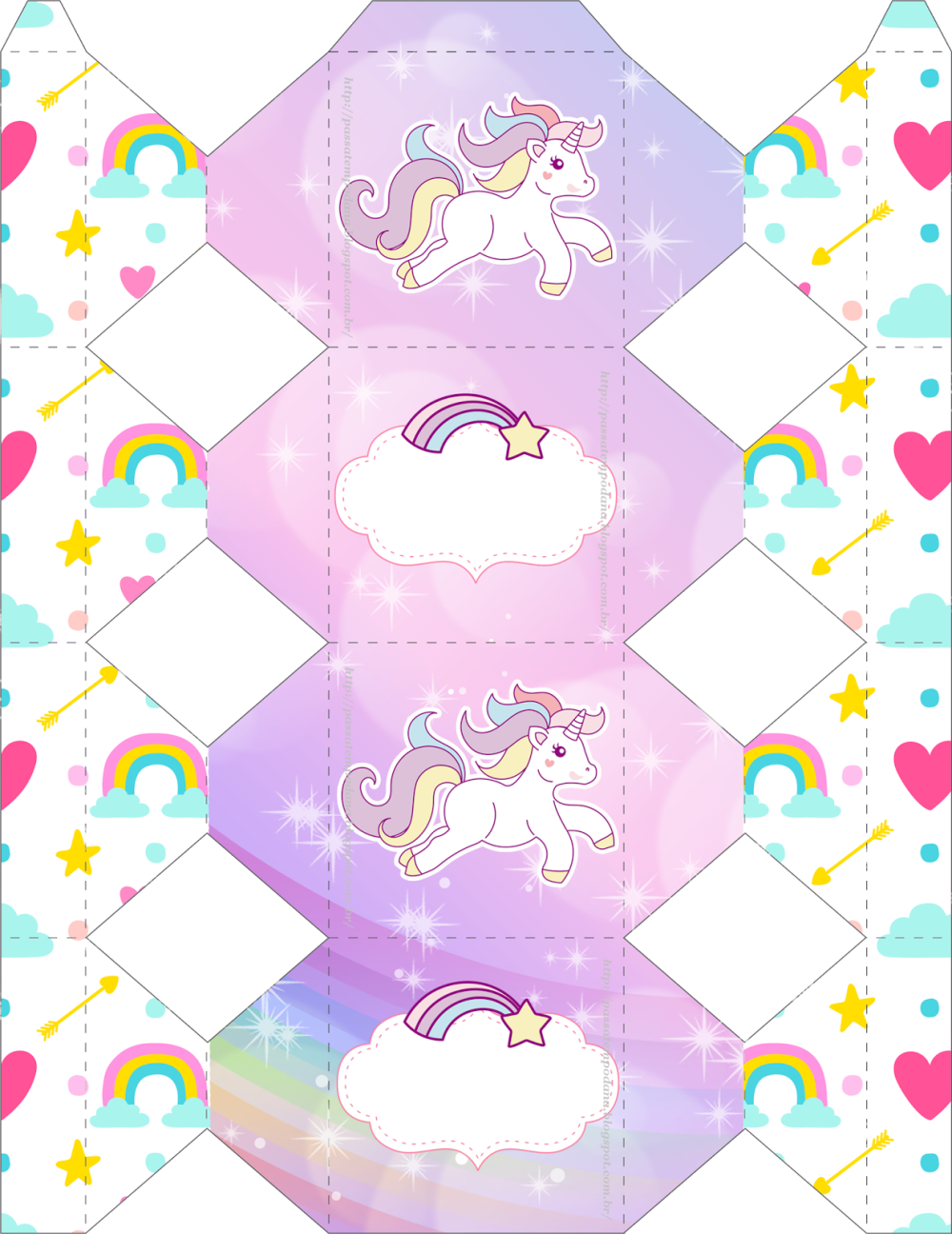 Единорог шаблоны для дня рождения