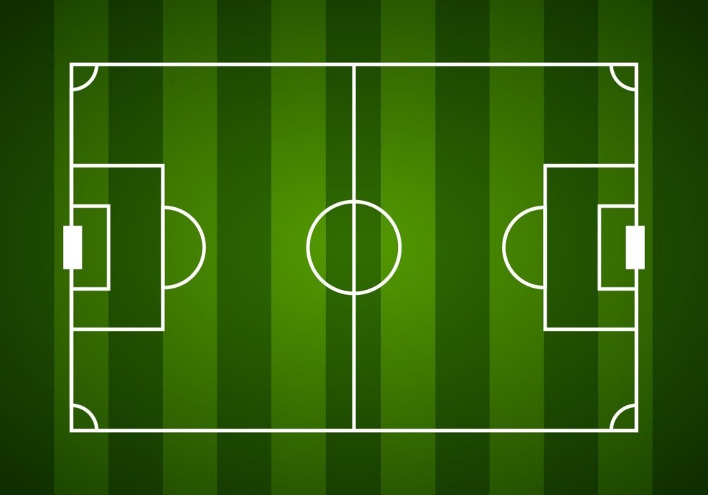Футбольное поле вид сверху