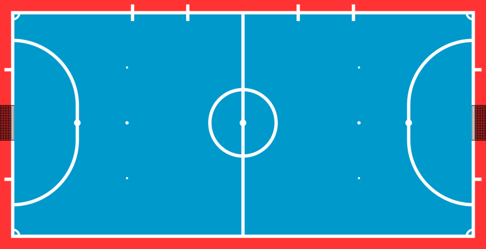 Схема мини футбольного поля