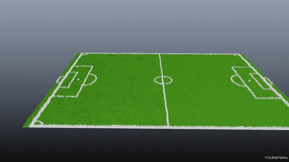 Футбольное поле 3d Max
