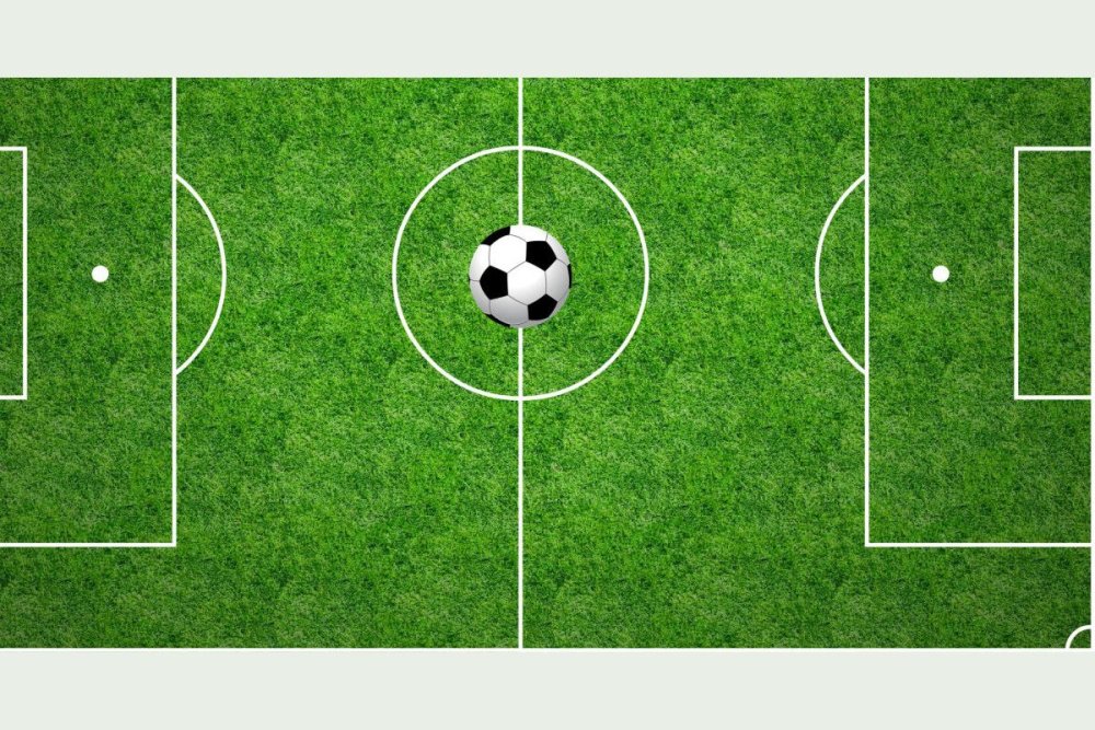 Футбольное поле на прозрачном фоне