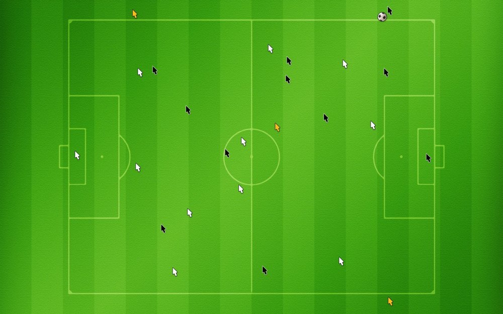 Футбольное поле вид сверху