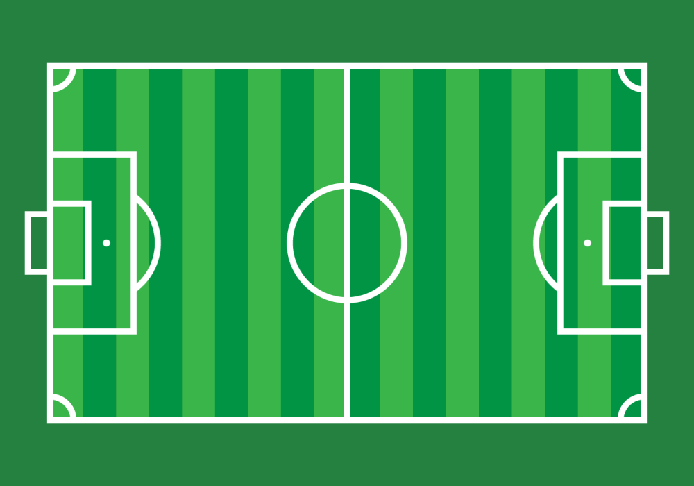 Футбольное поле вид сверху