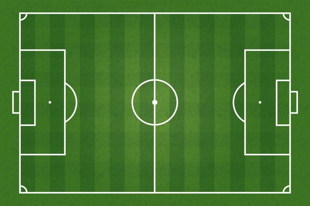 Футбольное поле вектор вид сверху