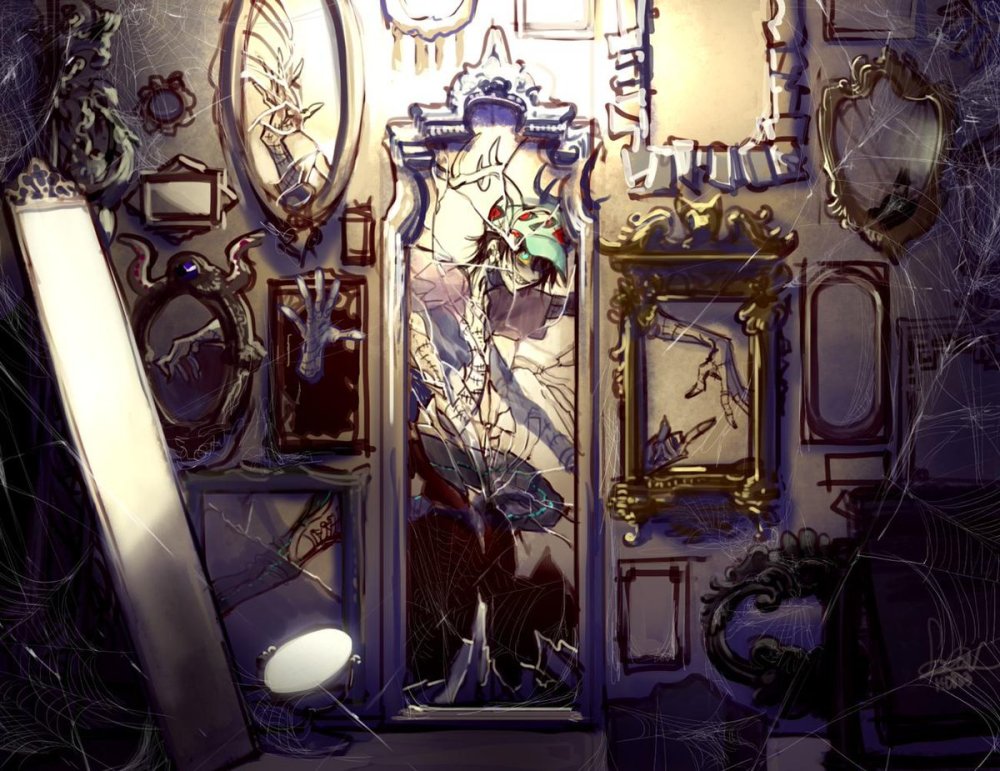 Комната с зеркалами фэнтези