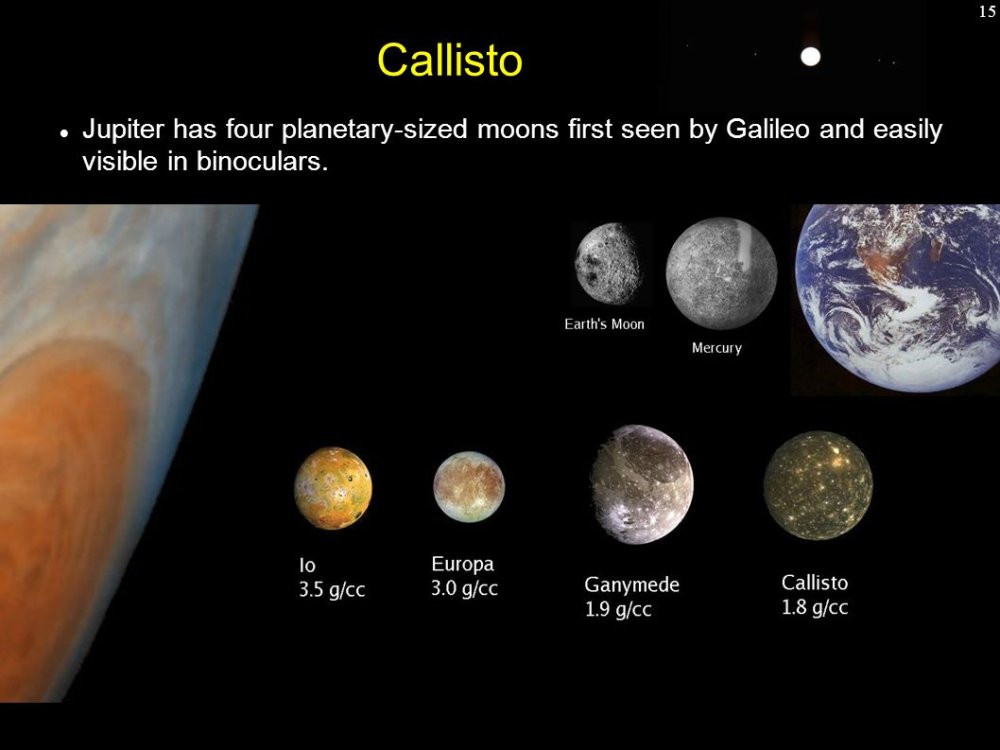 Спутники Юпитера Каллисто и Ганимед