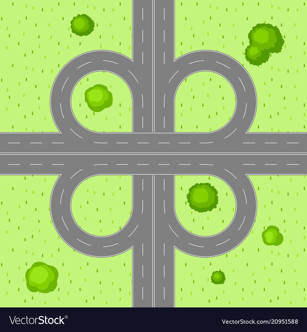 Дорога вид сверху для детей