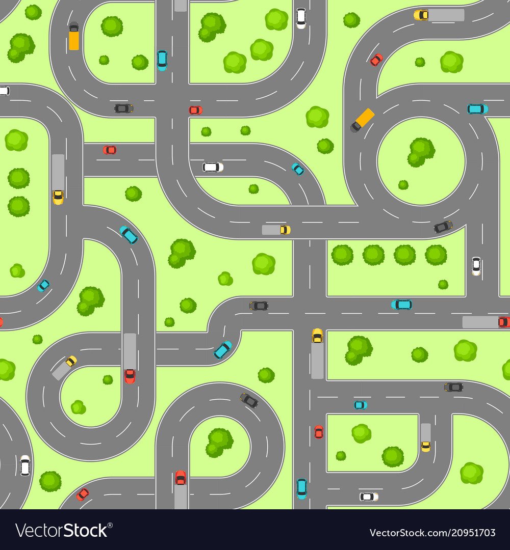 Дорога вид сверху для детей