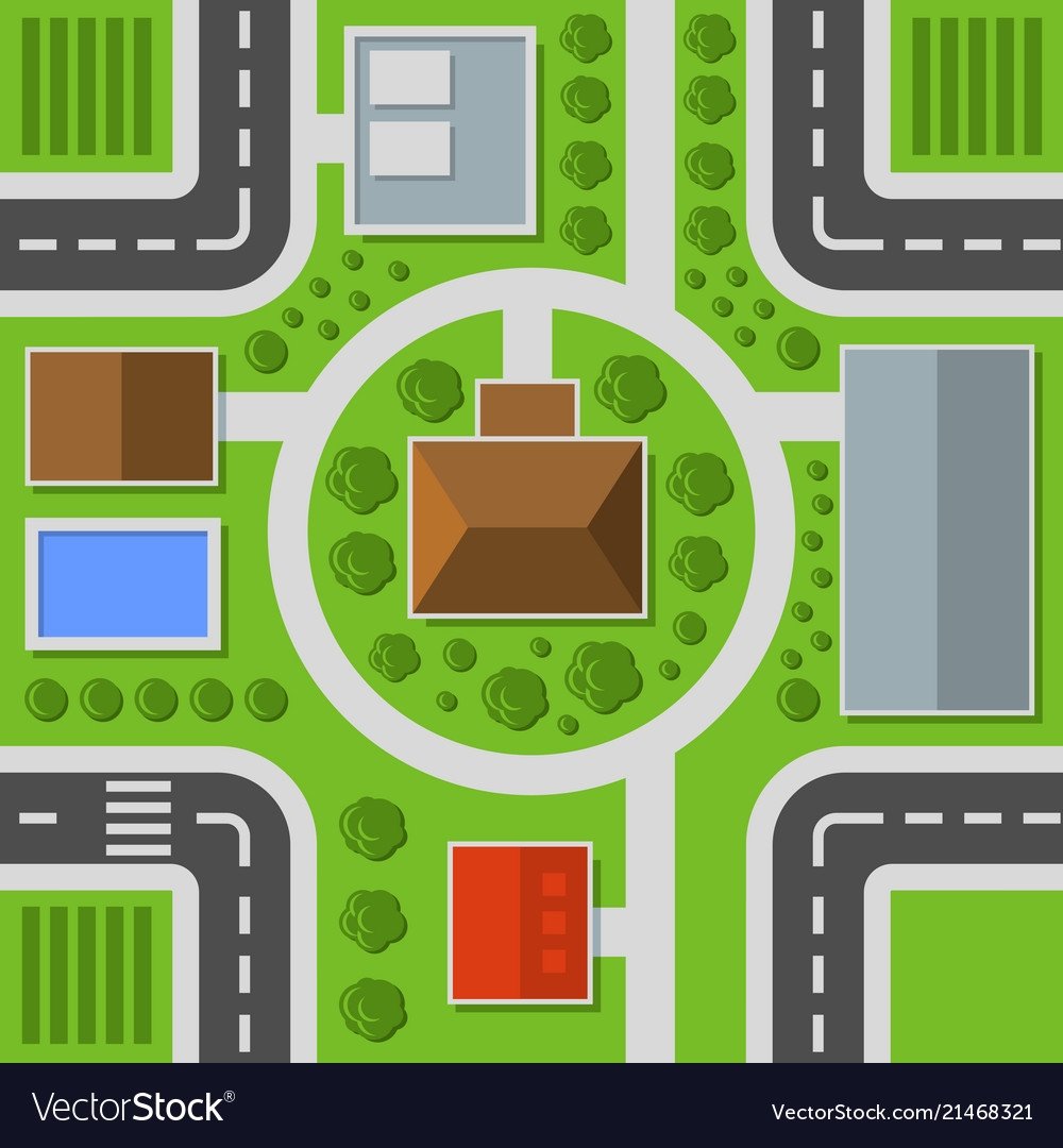 Город для детей вид сверху