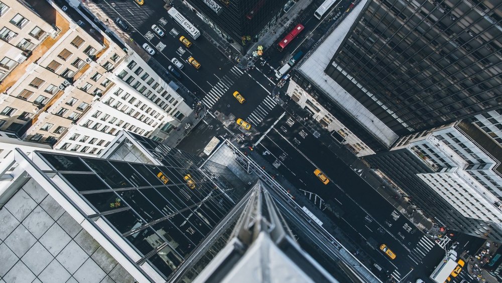 Небоскребы вид сверху