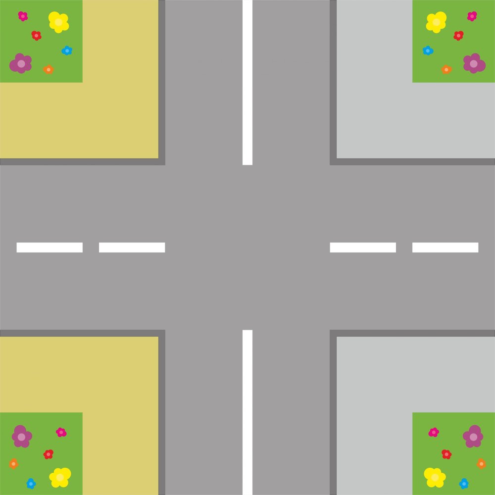 Перекресток дорога