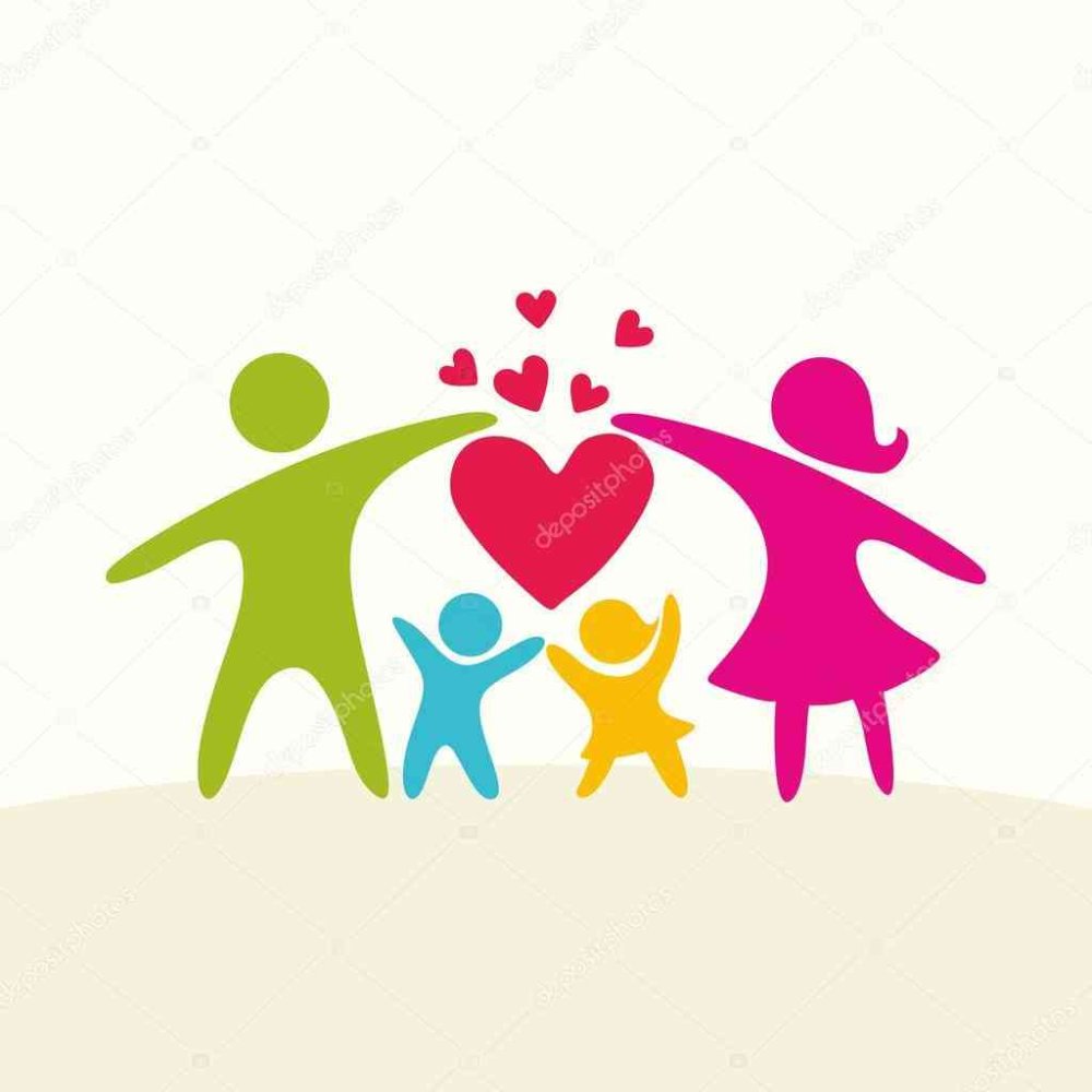 Картонные фигурки семьи