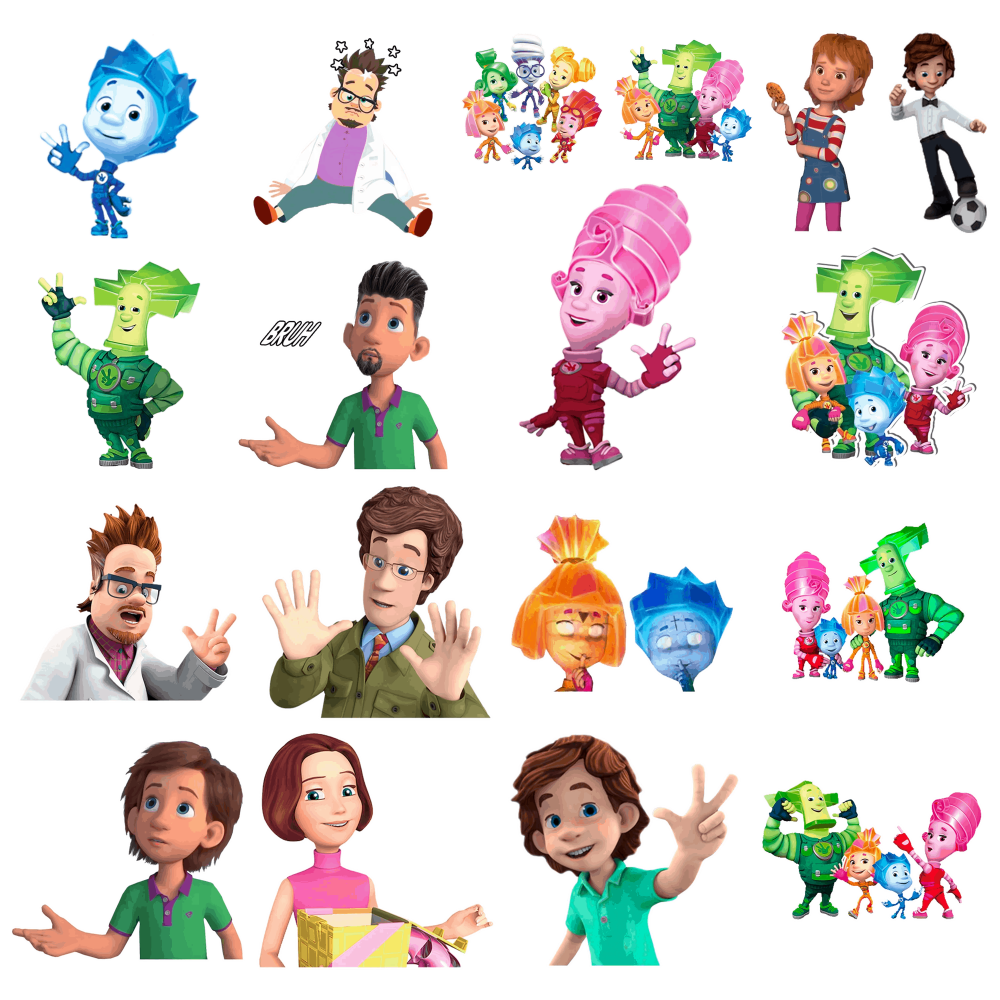 Фиксики зарядка с симкой и Ноликом