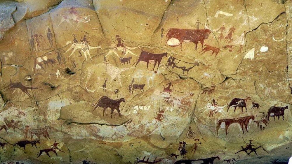 ЗУБР Пещерная живопись палеолит пещера Альтамира Испания