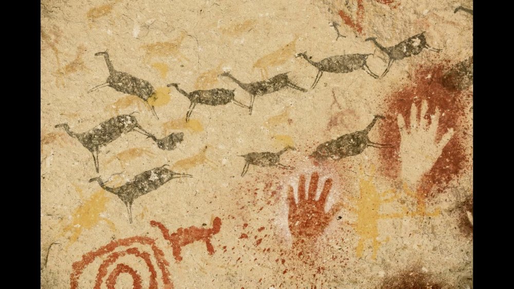 Наскальная живопись Мамонтов