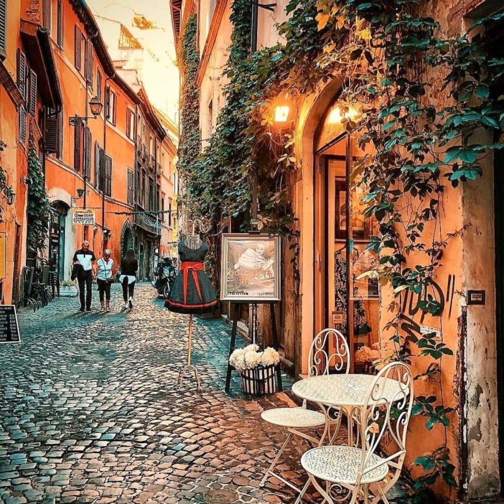 Италия улочки Рима