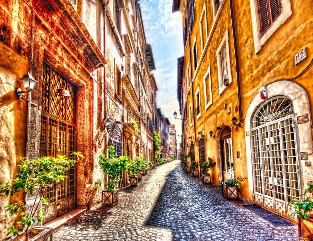 Рим старые улочки