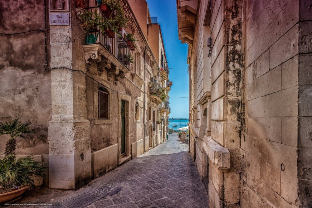 Италия мощеные улочки