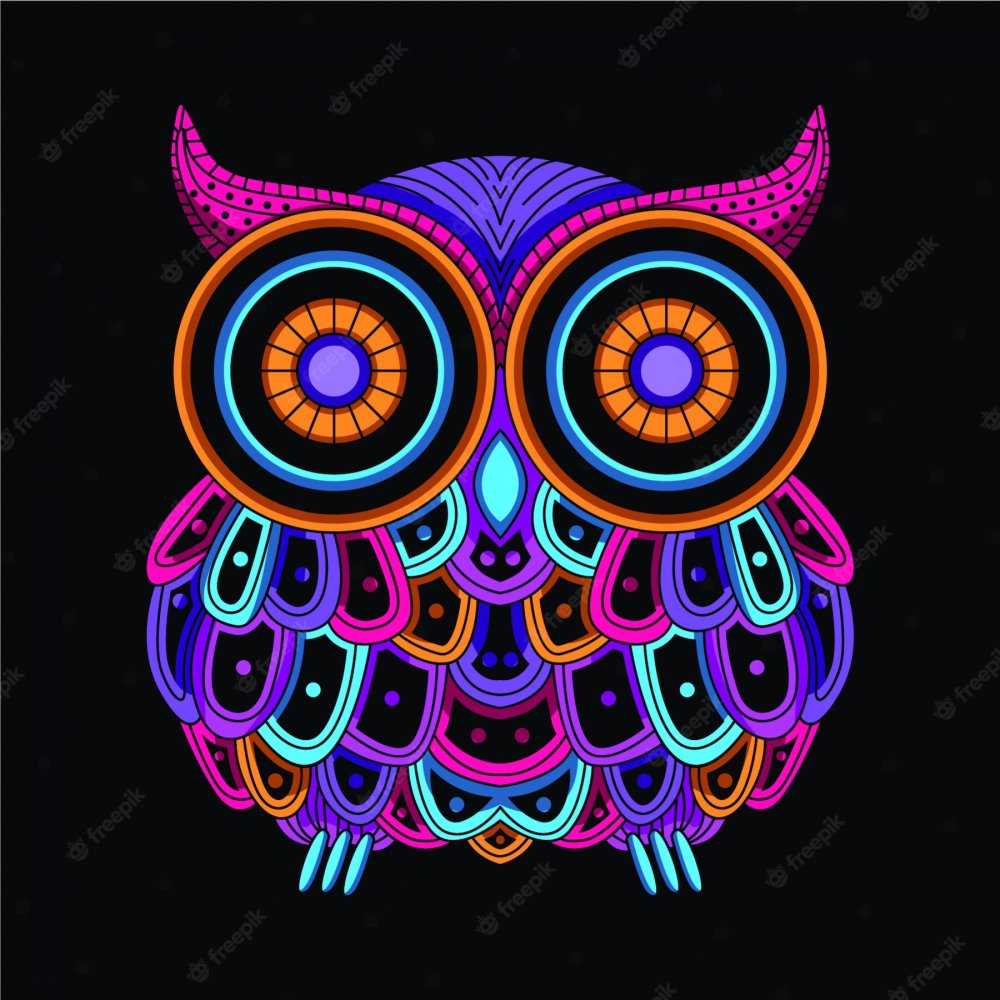 Сова абстракция