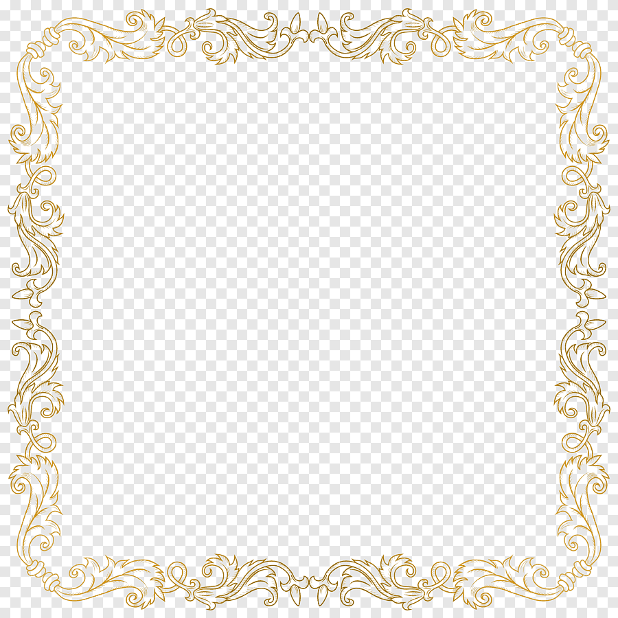 Золотая ажурная рамка