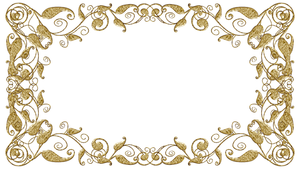 Красивые ажурные рамки на прозрачном фоне
