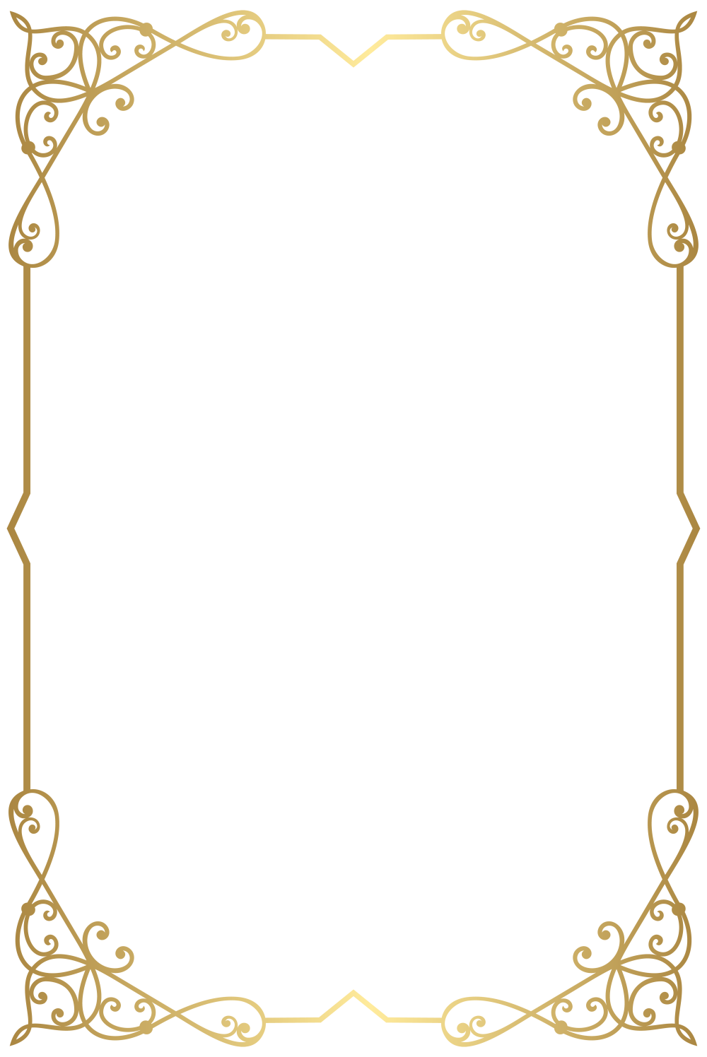 Золотая рамка орнамент
