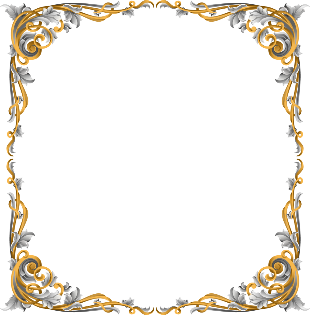 Овальная рамка узор