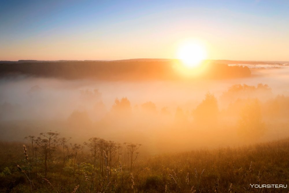 Утро солнце
