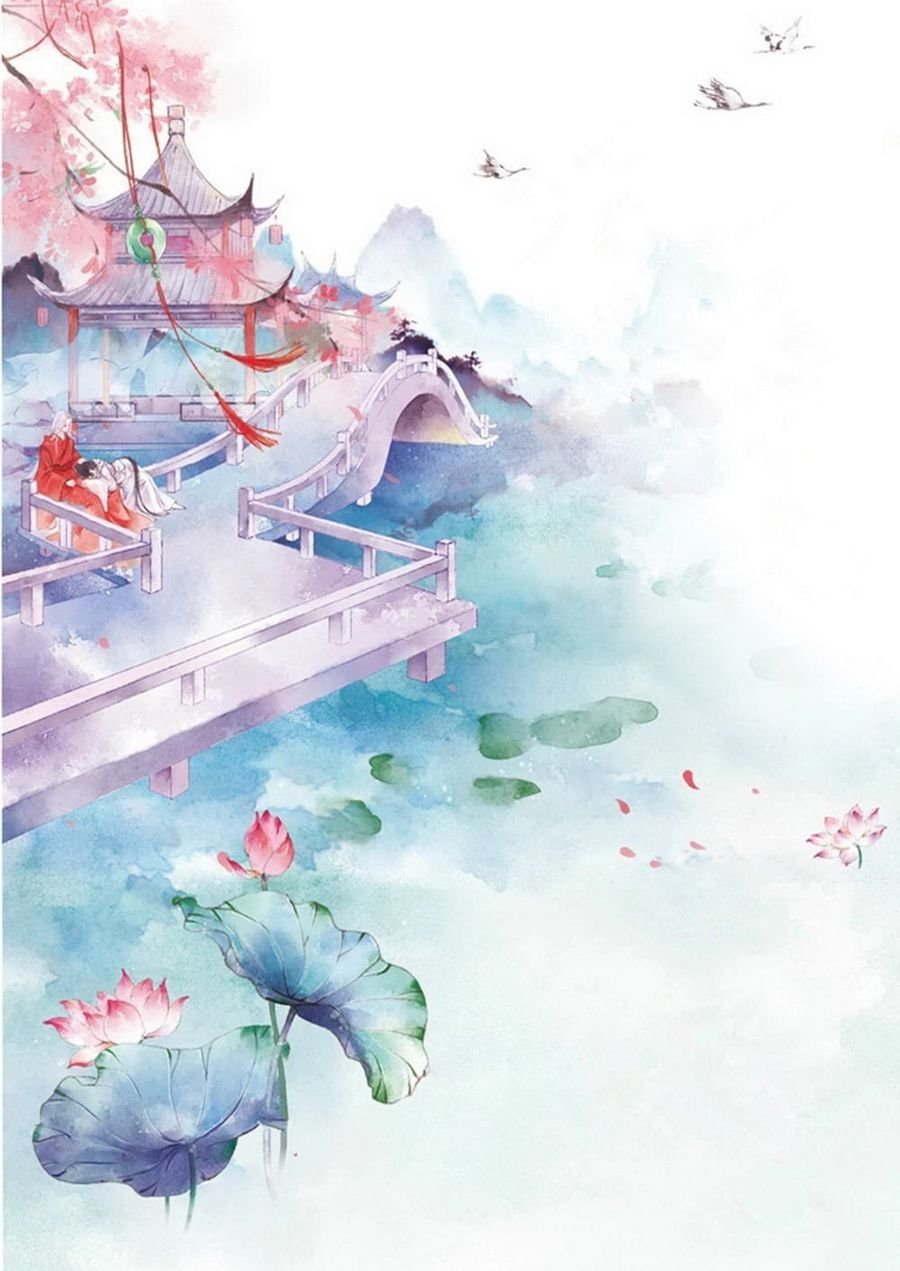 Япония акварель