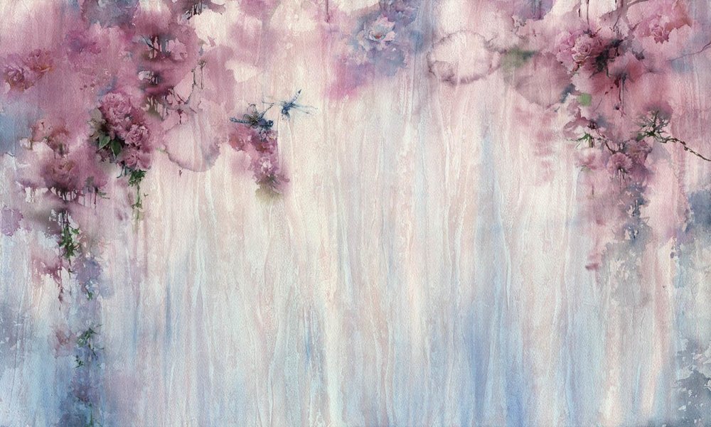 Волшебный акварельный фон