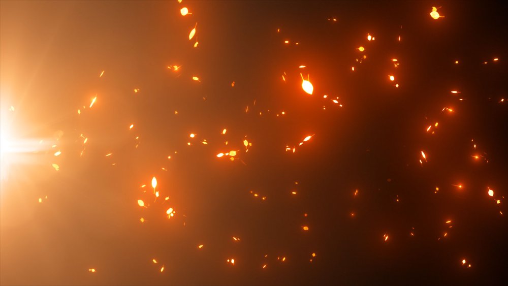 Блики от огня