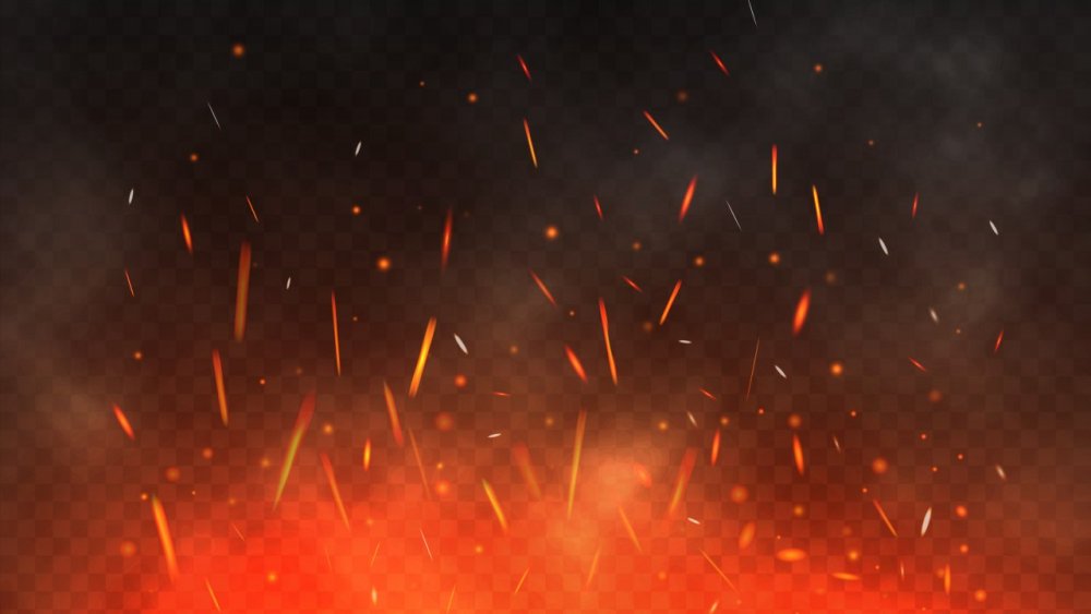 Эффекты огонь, дым искры
