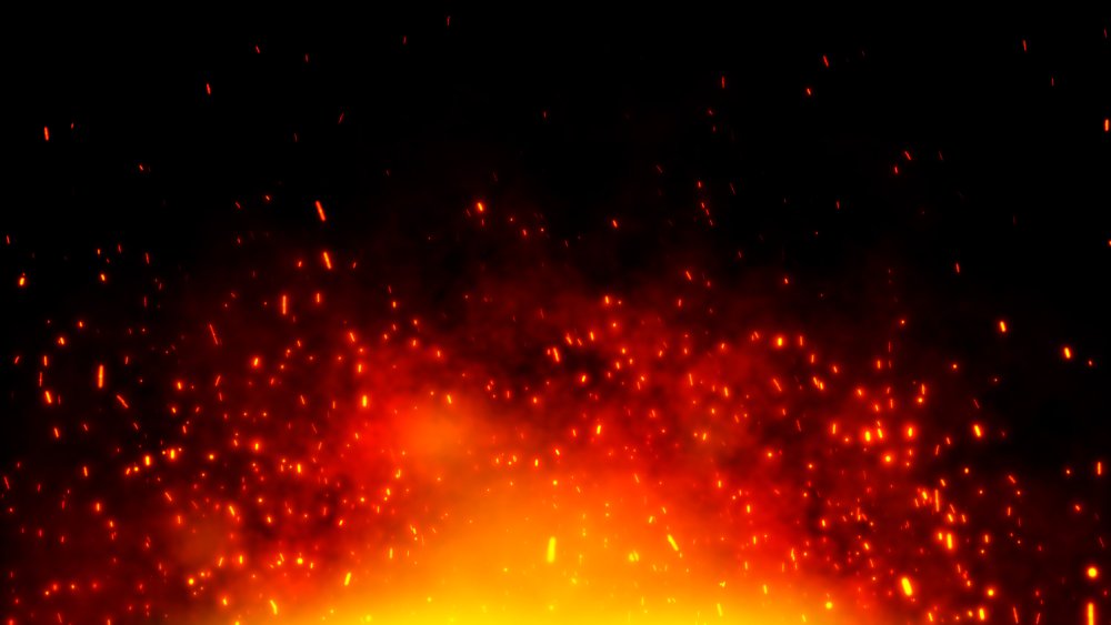 Огненный фон