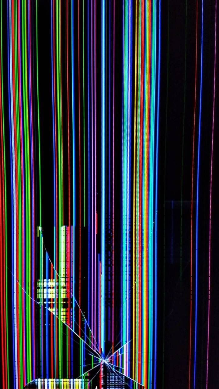 Разбитый экран телевизора