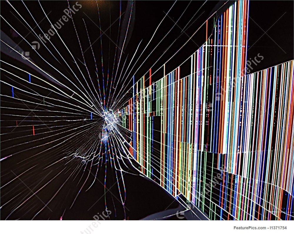 Разбитый экран монитора