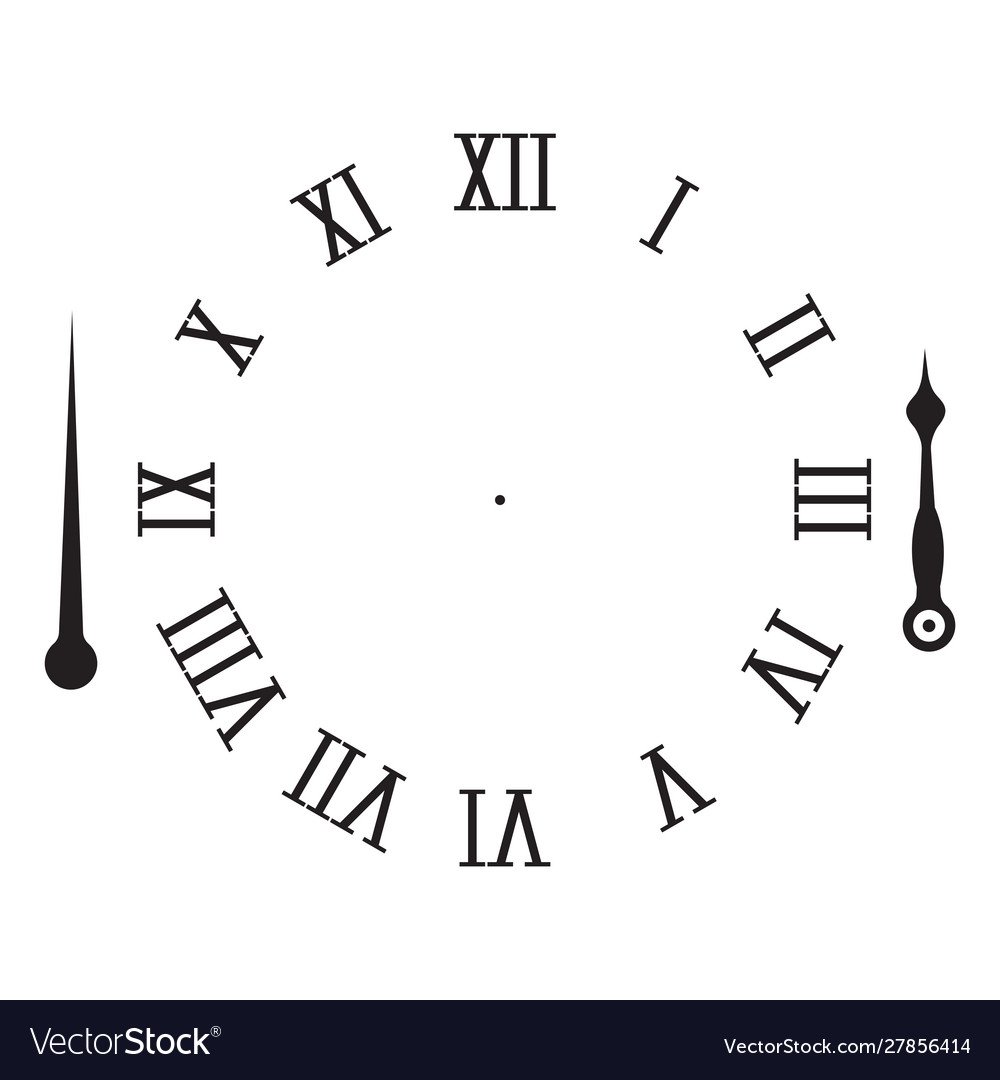 Римские часы вектор