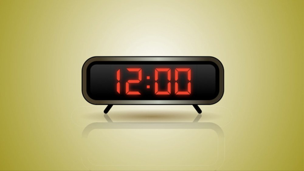 Макет часов с римскими цифрами