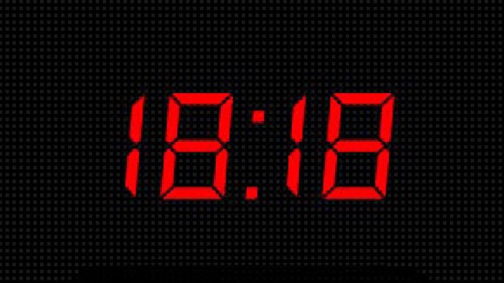 Часы с циферблатом лого вектор