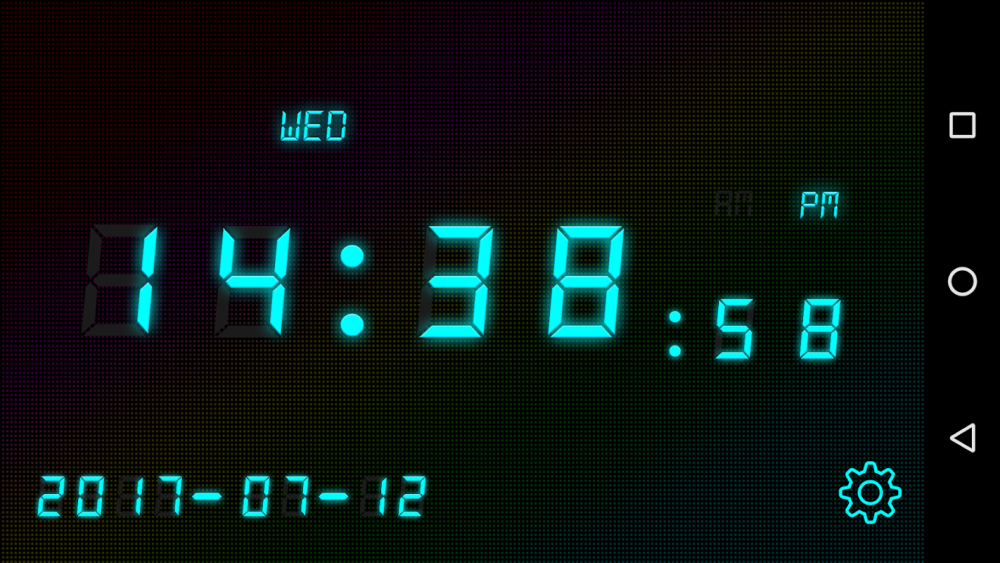 Анимированные цифровые часы