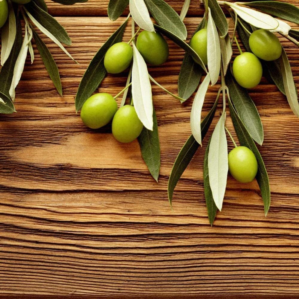 Зеленые оливки на дереве