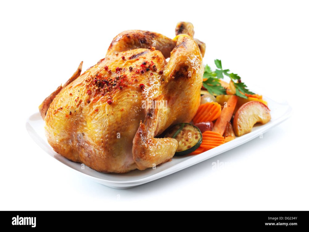 Курица на углях