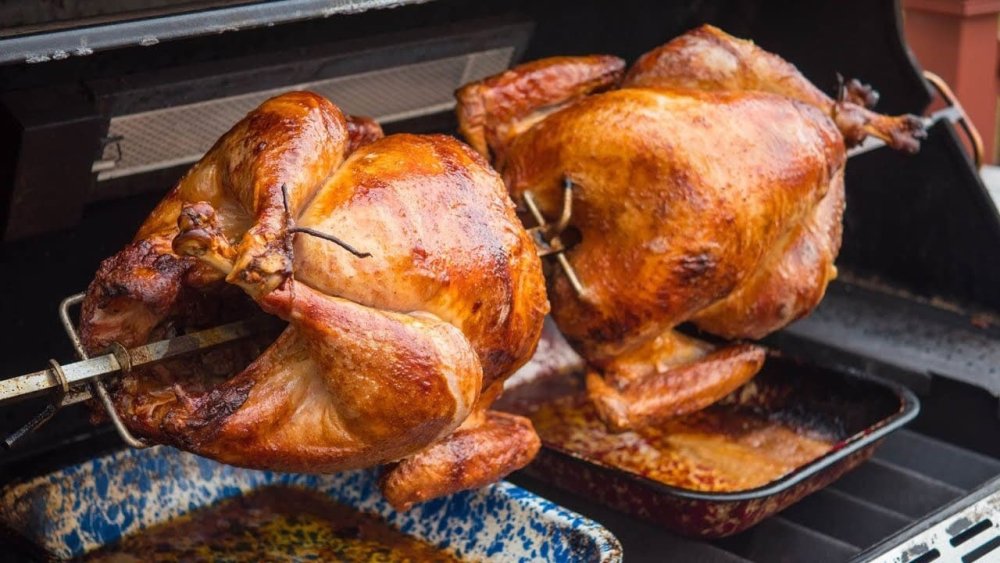 Курица гриль вид сверху