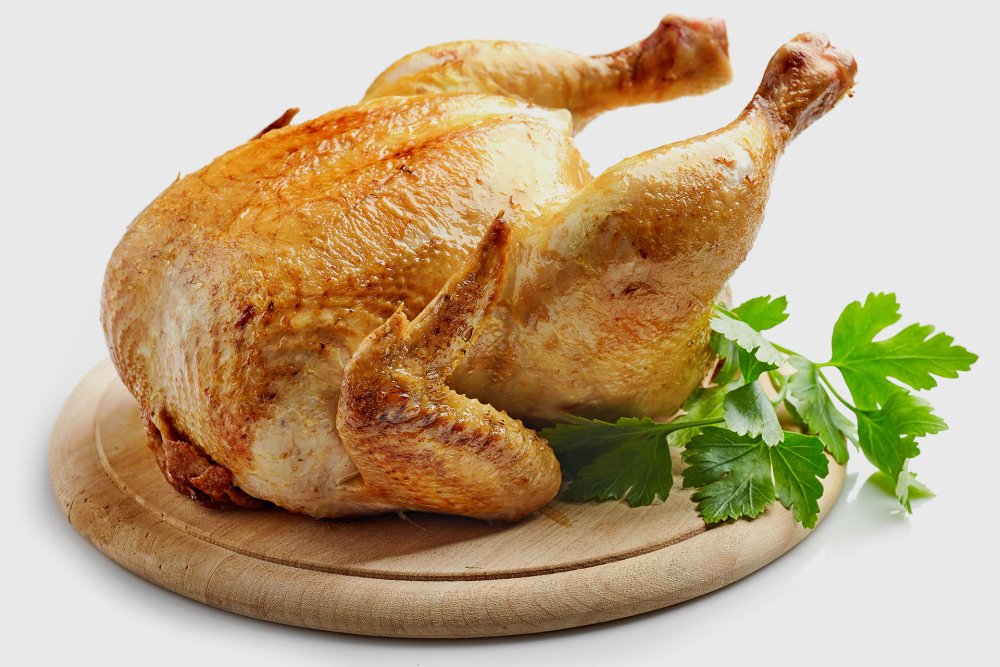 Нарисованная курица гриль