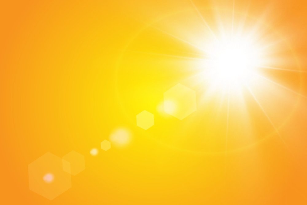 Желтые лучи