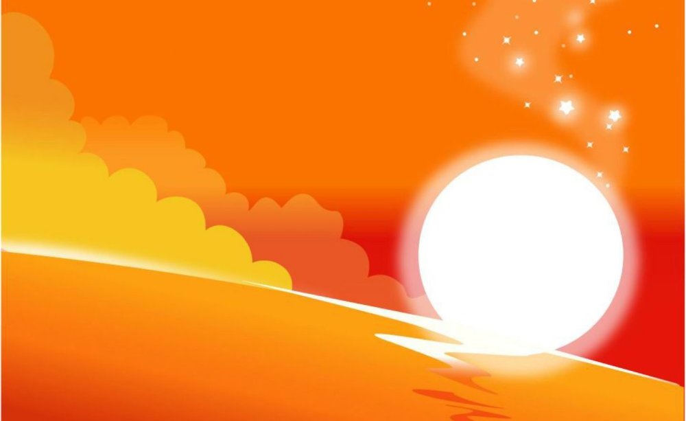 Желтые лучи солнца