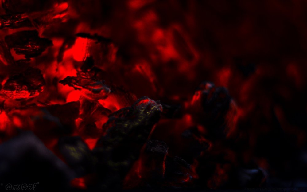 Красные угли