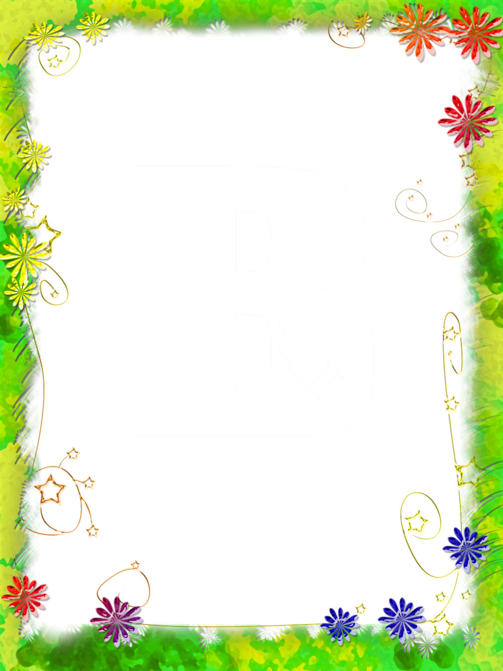 Красивая летняя рамка