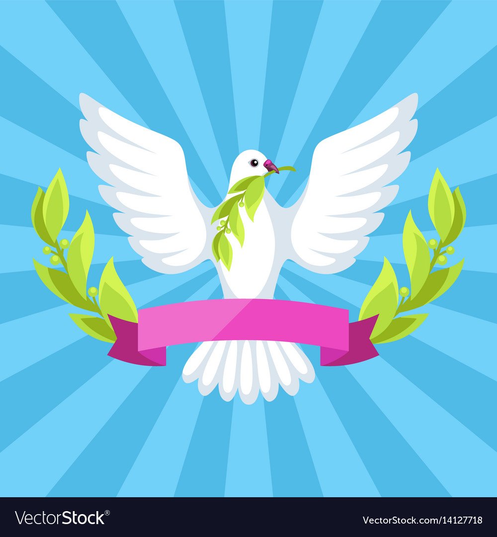 Символ голубь в ладонях