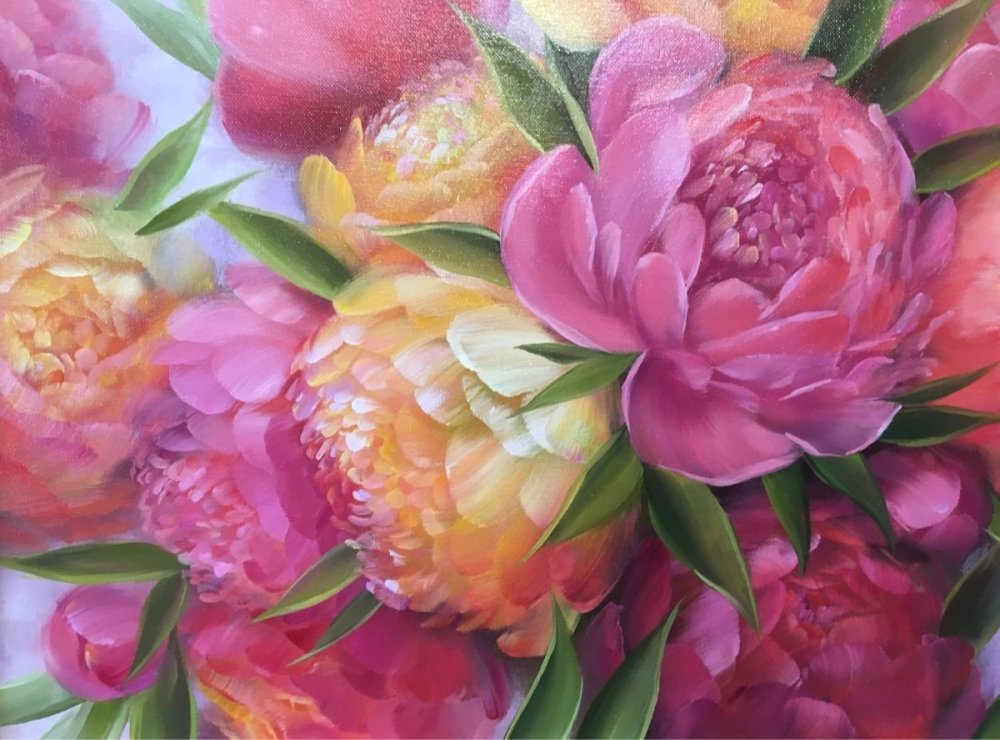 Художник Жученко пионы